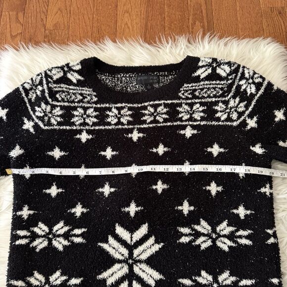 Barefoot Dreams Cozychic Crewneck Sweater Women’s Small Fair Isle Seaside Knit - Picture 5 of 9